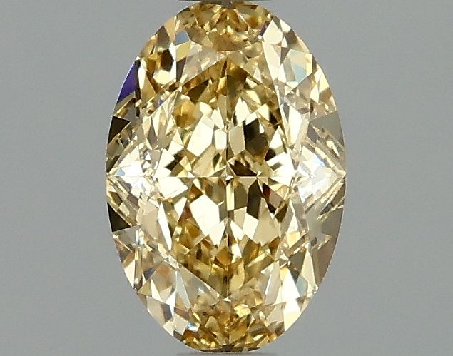 1.04 carat fancy intense yellow VS1 EX Cut IGI oval diamond