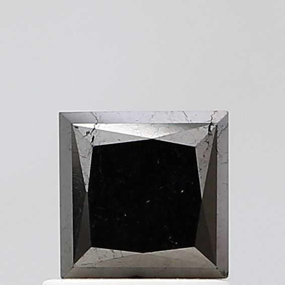 0.85 Carat Princess Diamond Fancy Black VS2