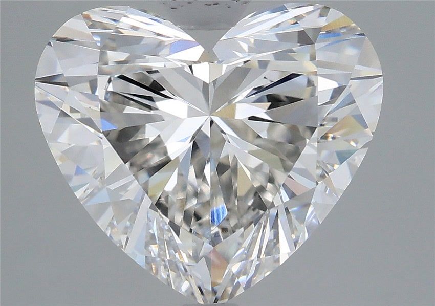 4.03 carat f VVS2 EX Cut IGI heart diamond
