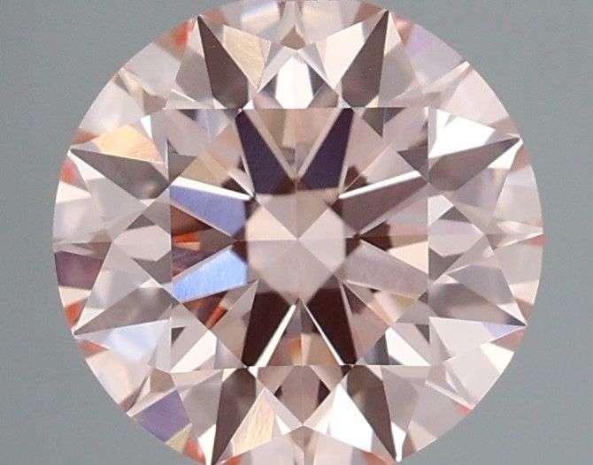ROUND 1.21ct Fancy Intense Pink VVS2 ID EX EX STG