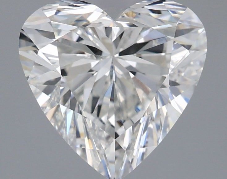 2.42 carat f VVS2 EX Cut IGI heart diamond