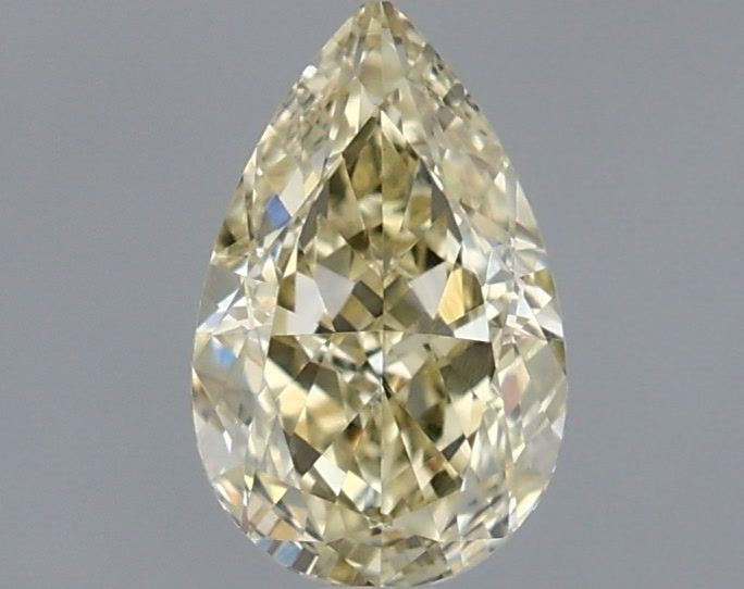 1.02 carat fancy yellow VS1 EX Cut IGI pear diamond