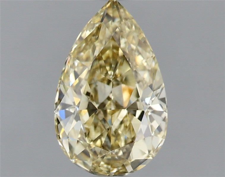 1.12 carat fancy yellow VS1 EX Cut IGI pear diamond