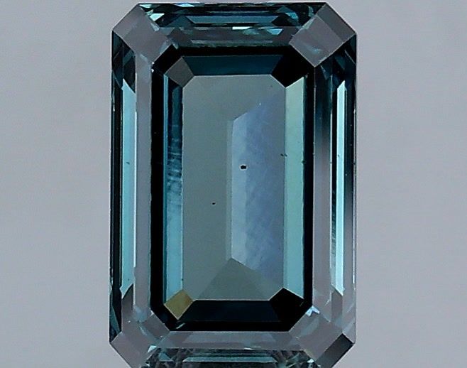 1.28 carat fancy deep green VS2 EX Cut IGI emerald diamond