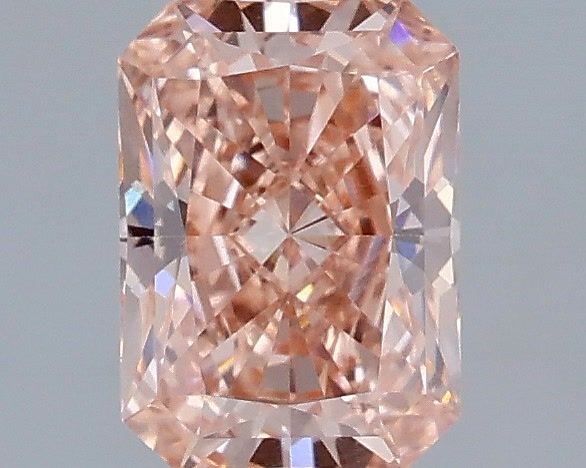 1.08 carat fancy vivid pink VS2 EX Cut IGI radiant diamond