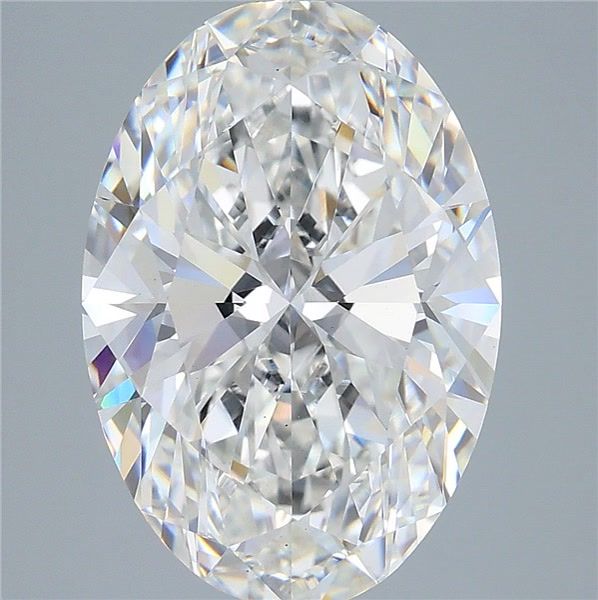 6.07 ct. oval Lab Grown Diamond front image