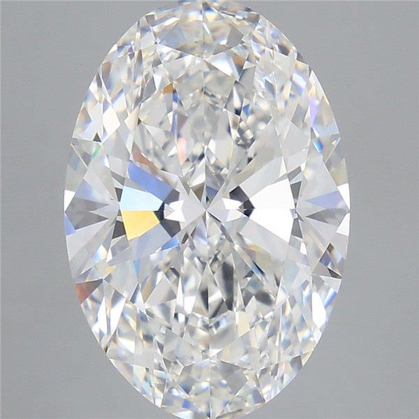 6.07 ct. oval Lab Grown Diamond front image