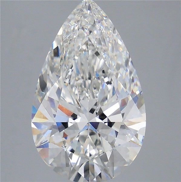 6.10 ct. pear Lab Grown Diamond front image