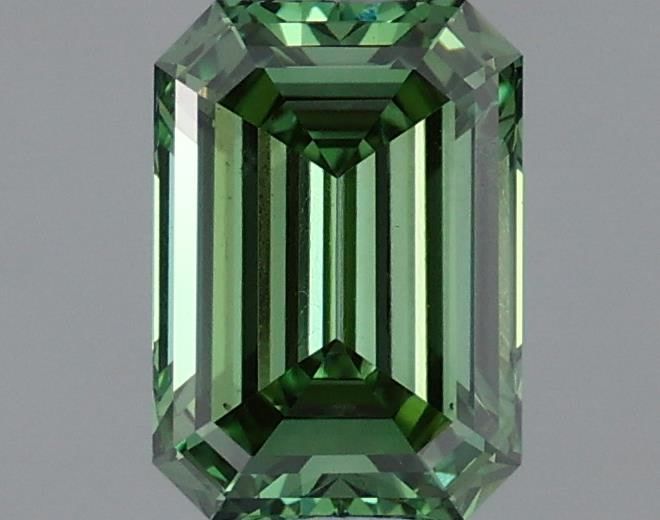 1 carat fancy vivid  green VS1 EX Cut IGI emerald diamond